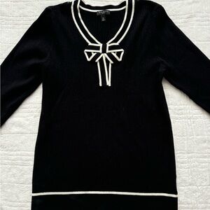 Talbots Black & White Sweater